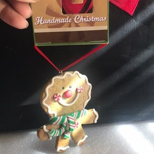 Hand made ginger bread.Christmas ornament
